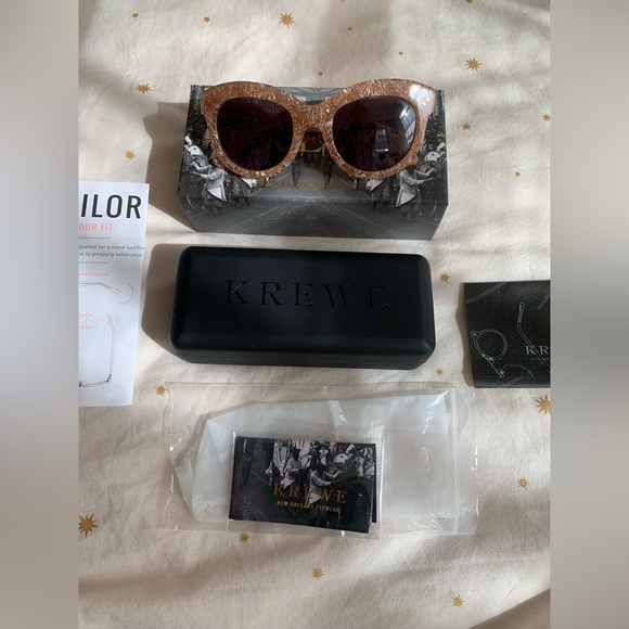 KREWE - Julia Cat-Eyed Sunglasses - Pink Marbled - Picture 4 of 11